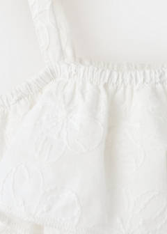 Embroidered details romper — Off White 3