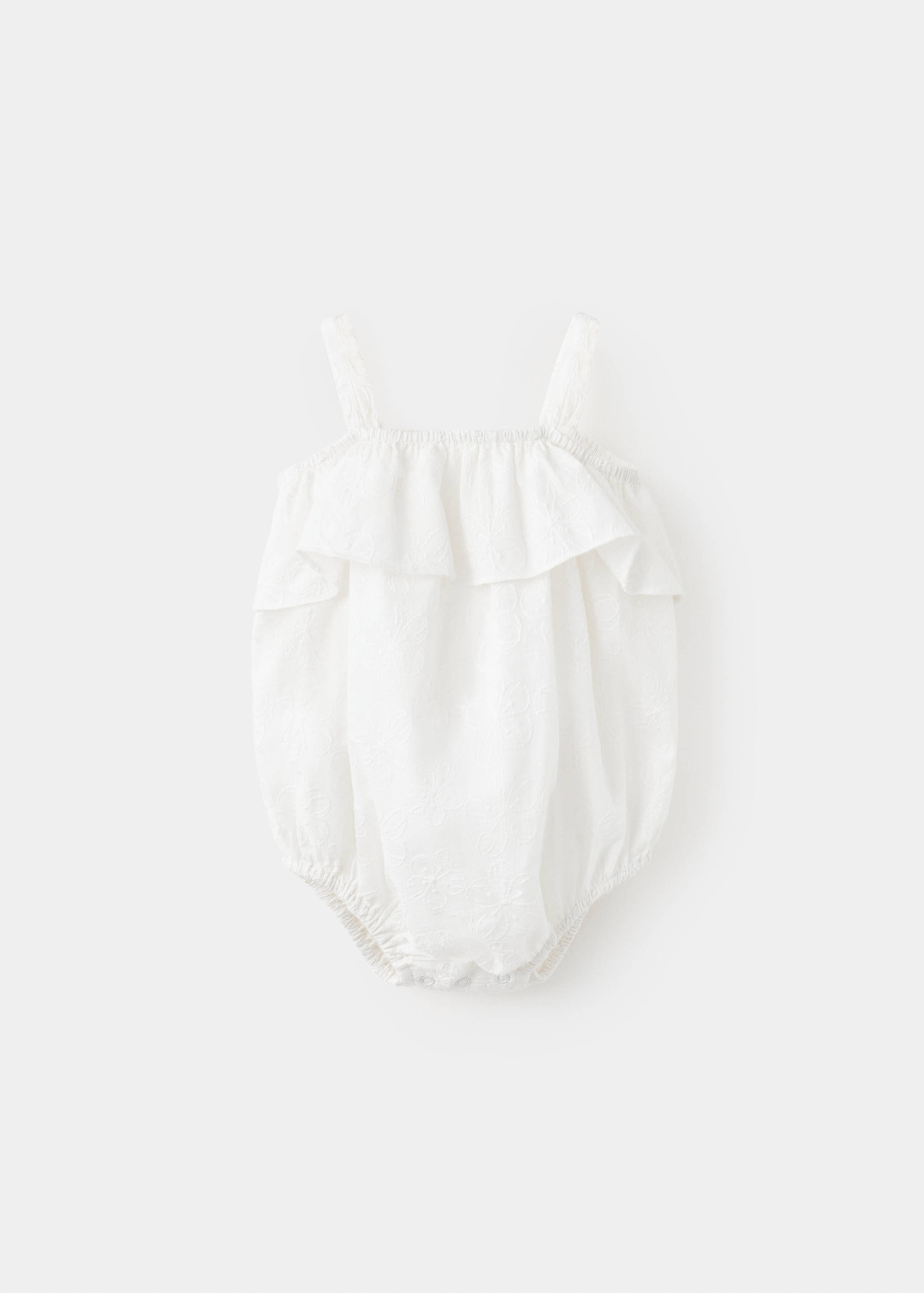 Embroidered details romper - Article without model