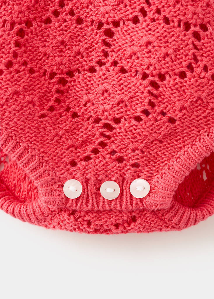 Crochet romper with frills - thumbnail 4