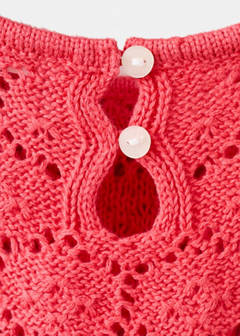Crochet romper with frills — Fuchsia 7