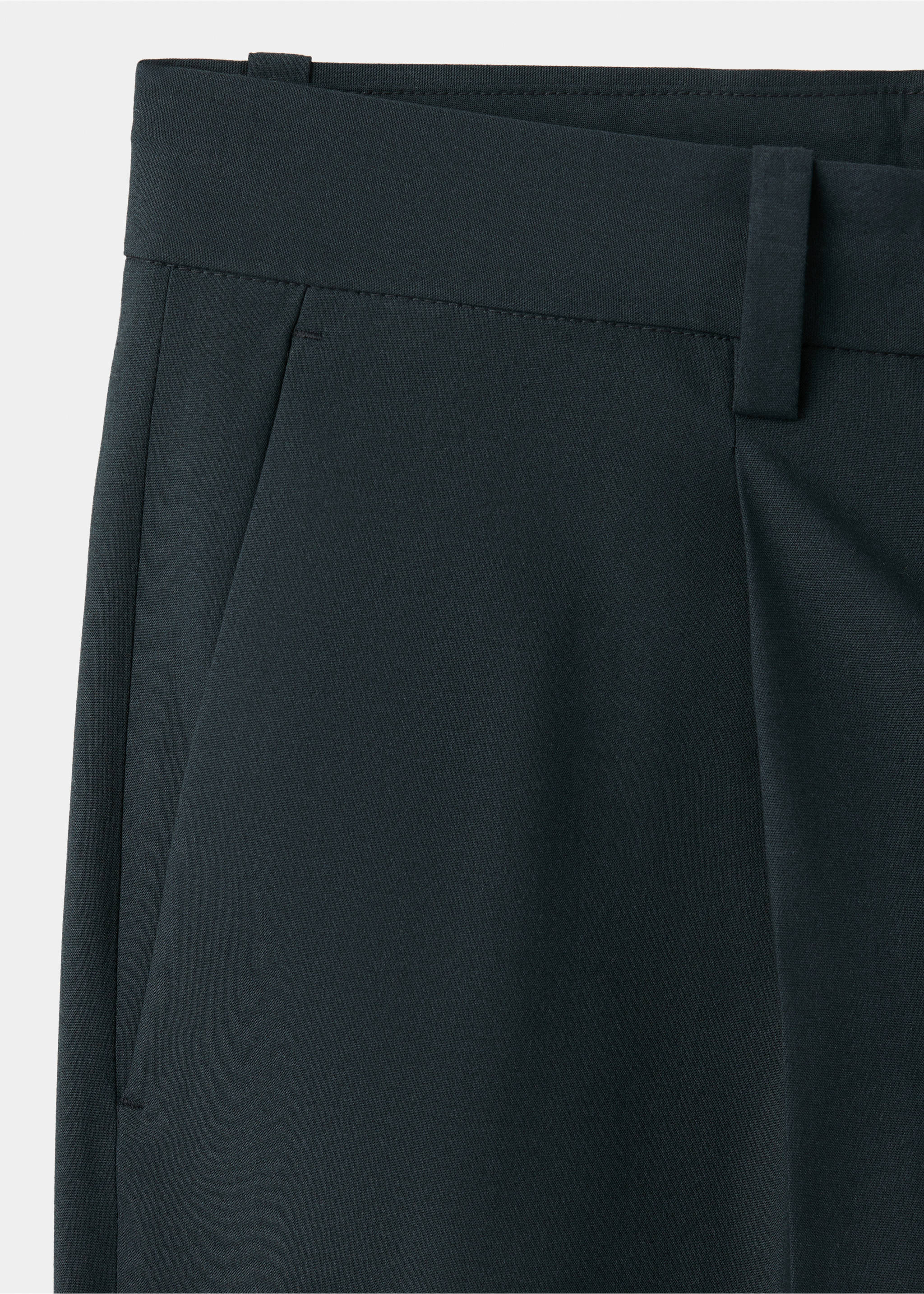 Boston regular-fit suit trousers - Details of the article 0, Navy. Ref: 37081405-00.