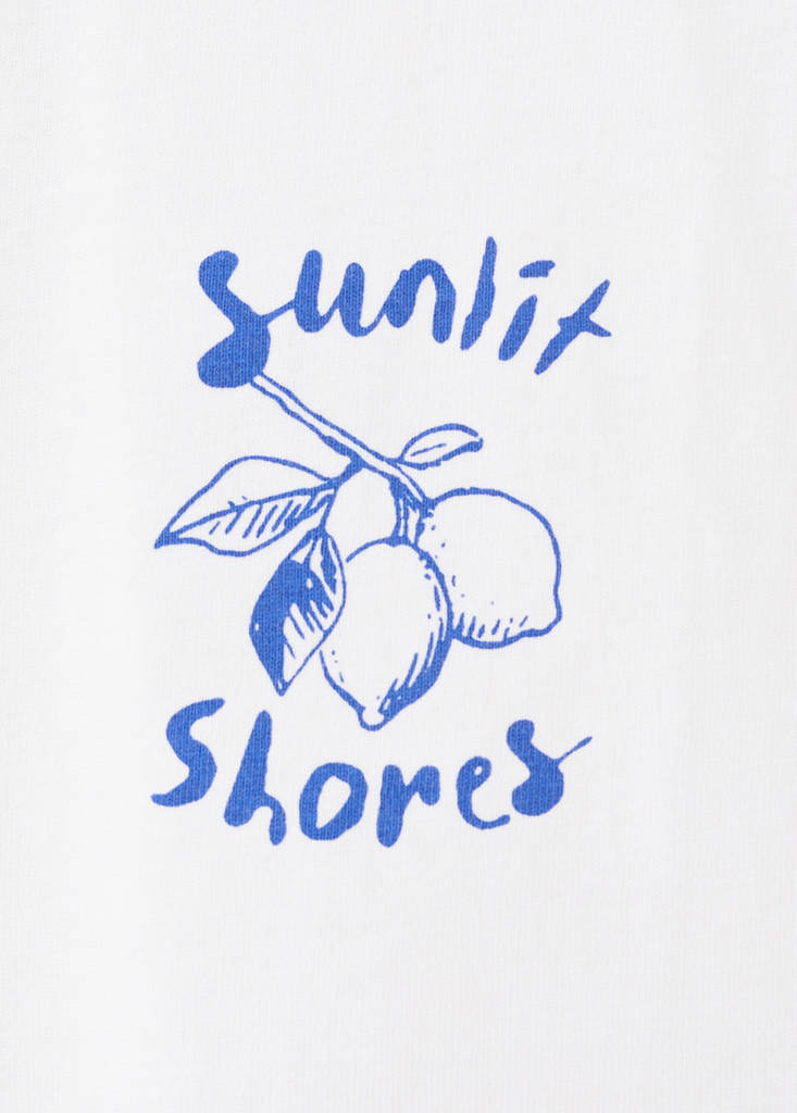 Printed cotton-blend t-shirt — Off White