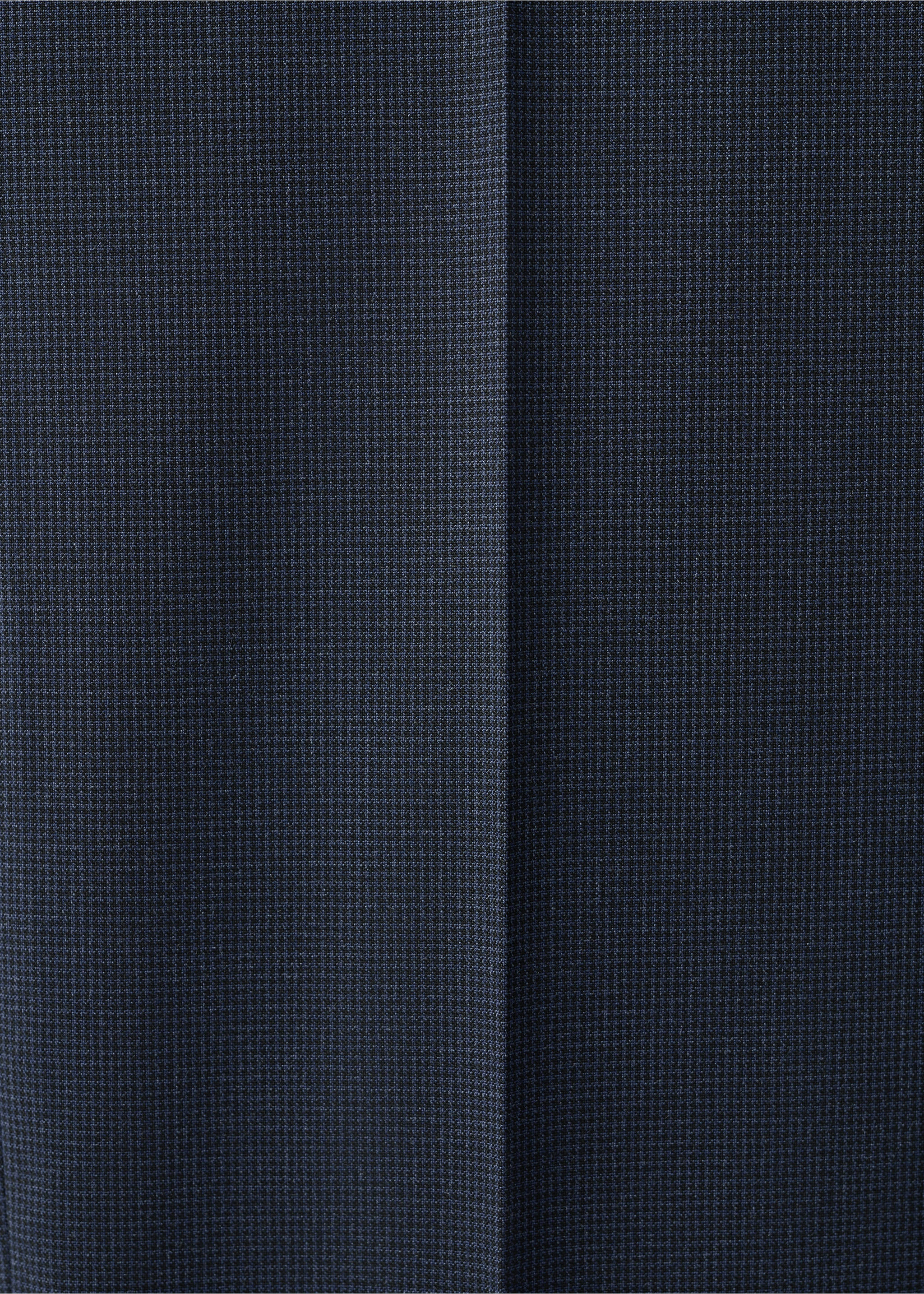 Stretch fabric super slim-fit suit trousers - Details of the article 8, Ink Blue. Ref: 37081413-00.