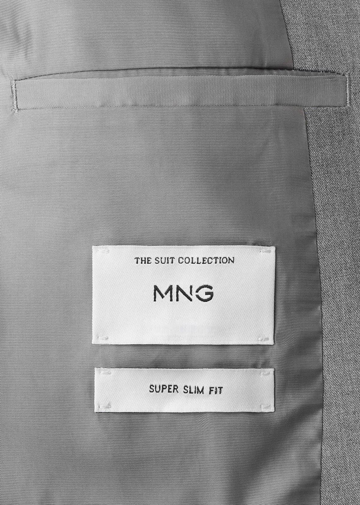 Super slim-fit suit jacket in stretch fabric — Grey