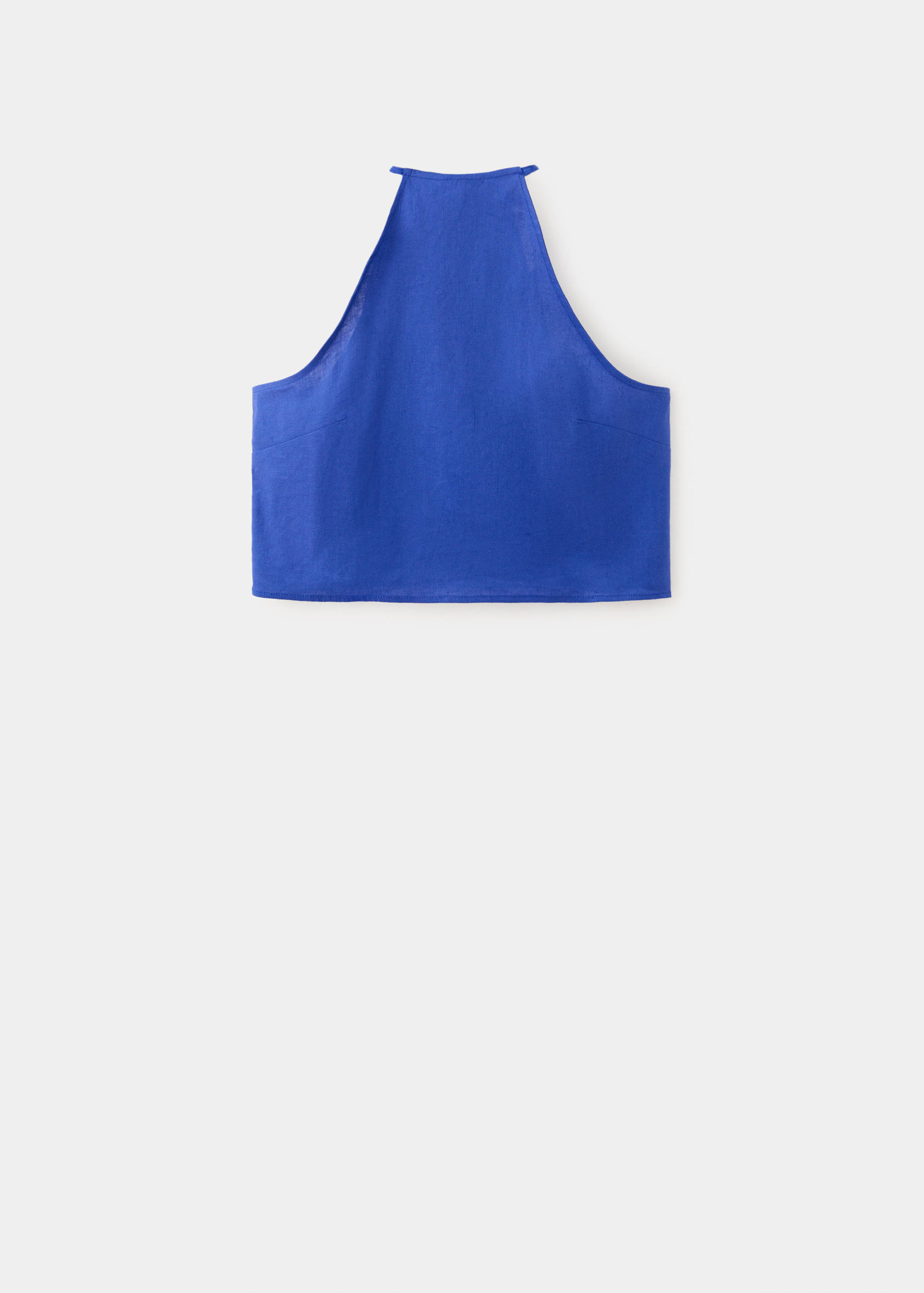 Top halter en lin et coton - Article sans modèle