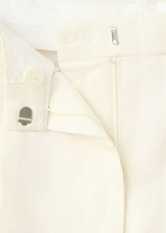 Straight linen Bermuda shorts — Off White 6