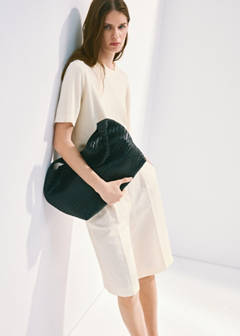 Straight linen Bermuda shorts — Off White 13