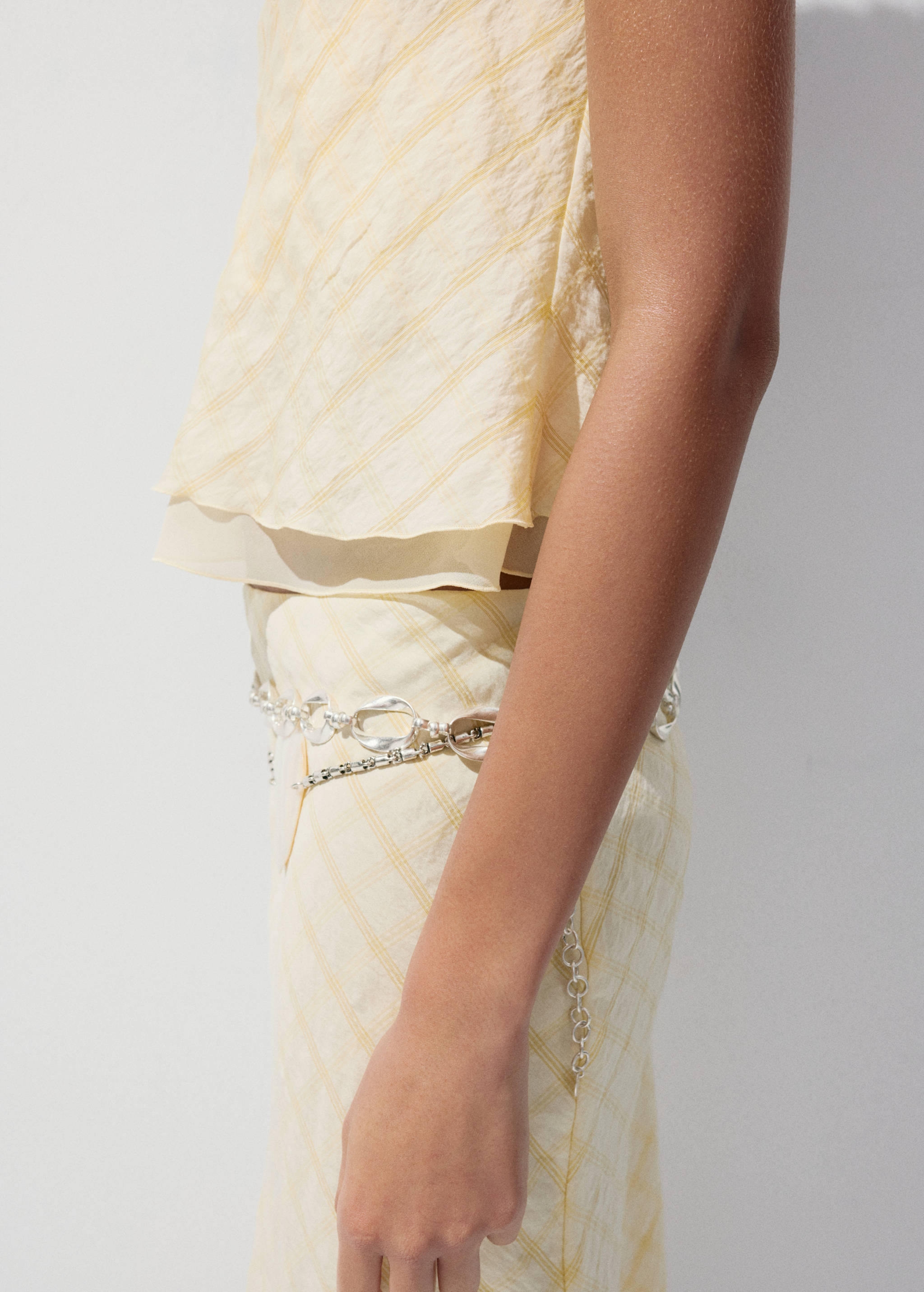 Top bustier à carreaux - Détail de l'article 3