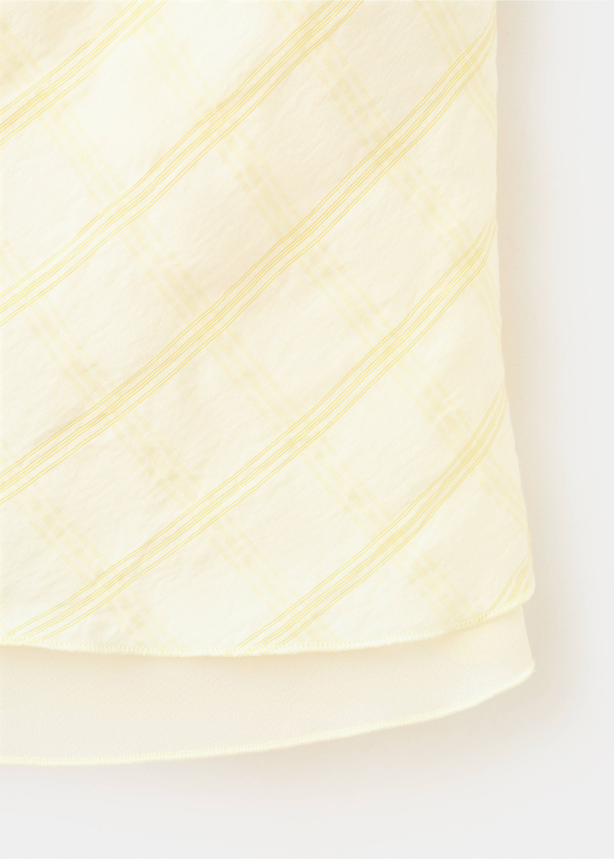 Bandeau checked top - Details of the article 8, Yellow. Ref: 37081417-00.