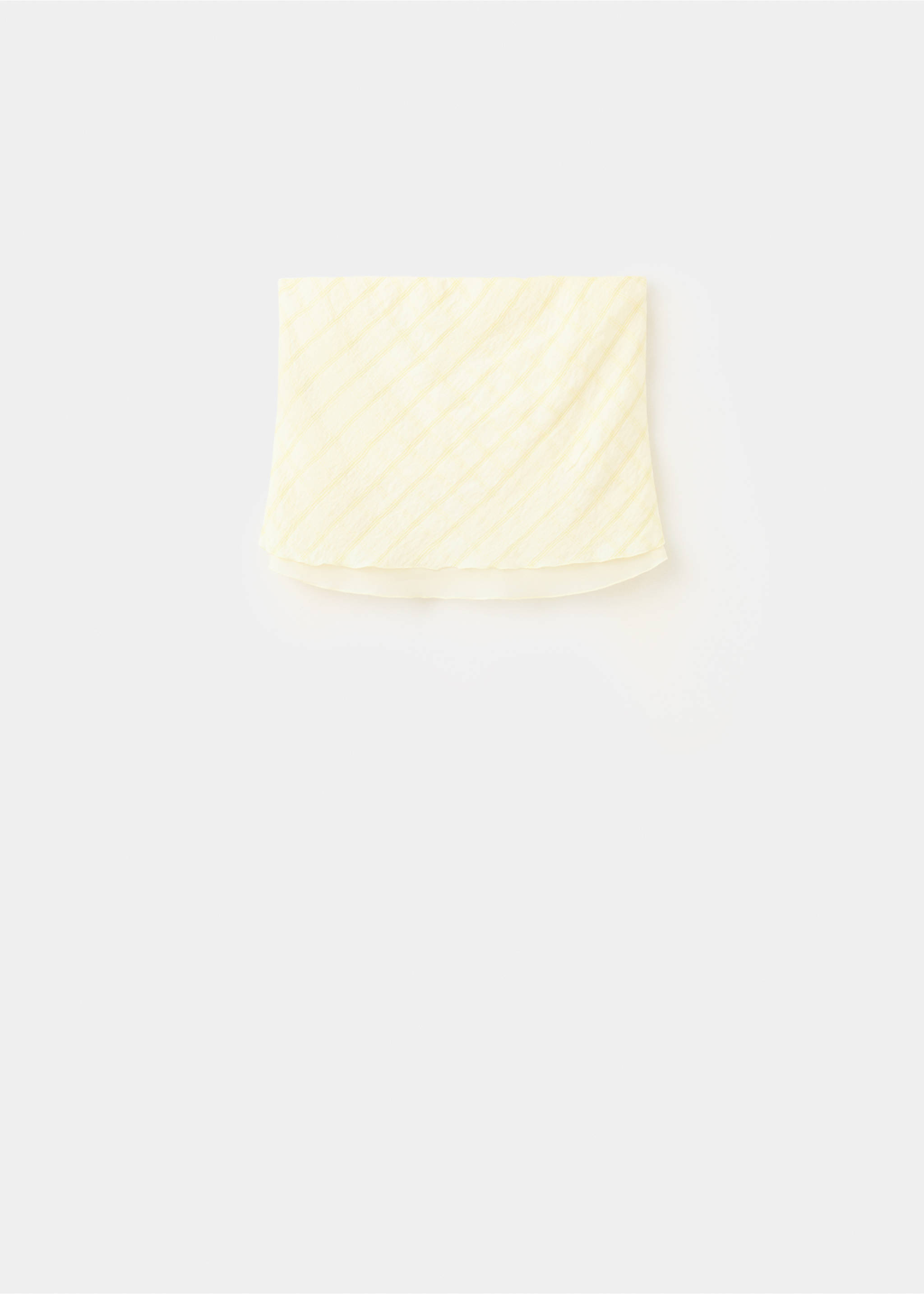 Bandeau checked top - Article without model, Yellow. Ref: 37081417-00.