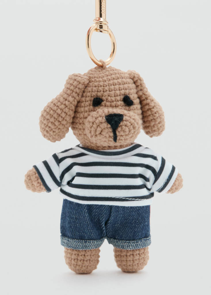 Plush keychain — Beige