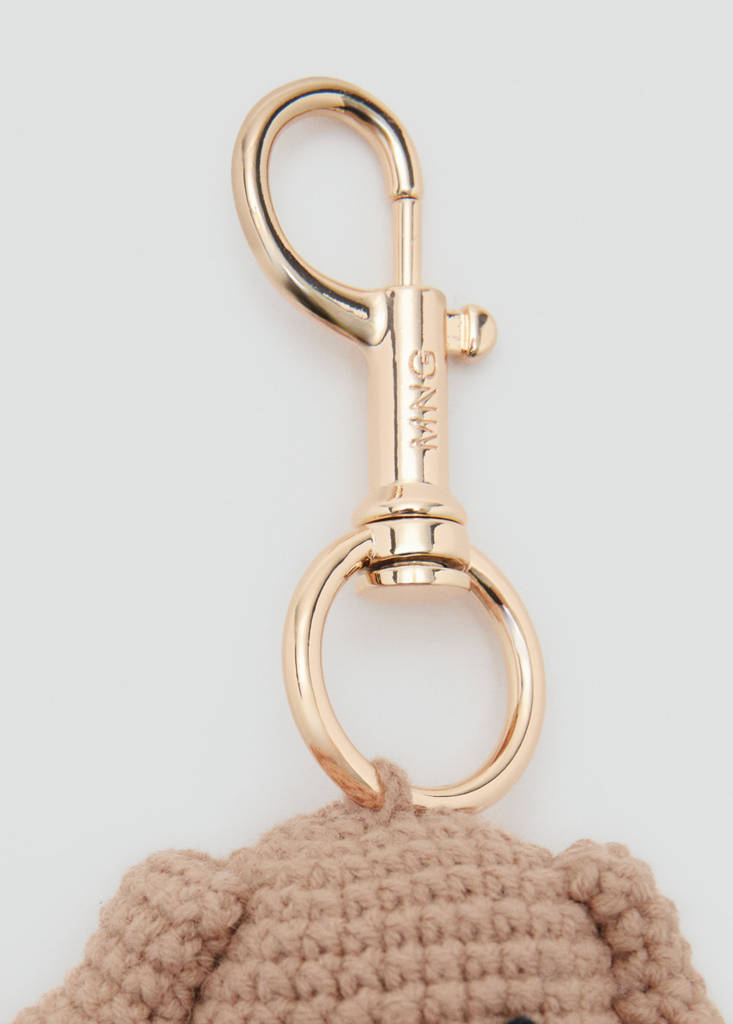 Plush keychain — Beige