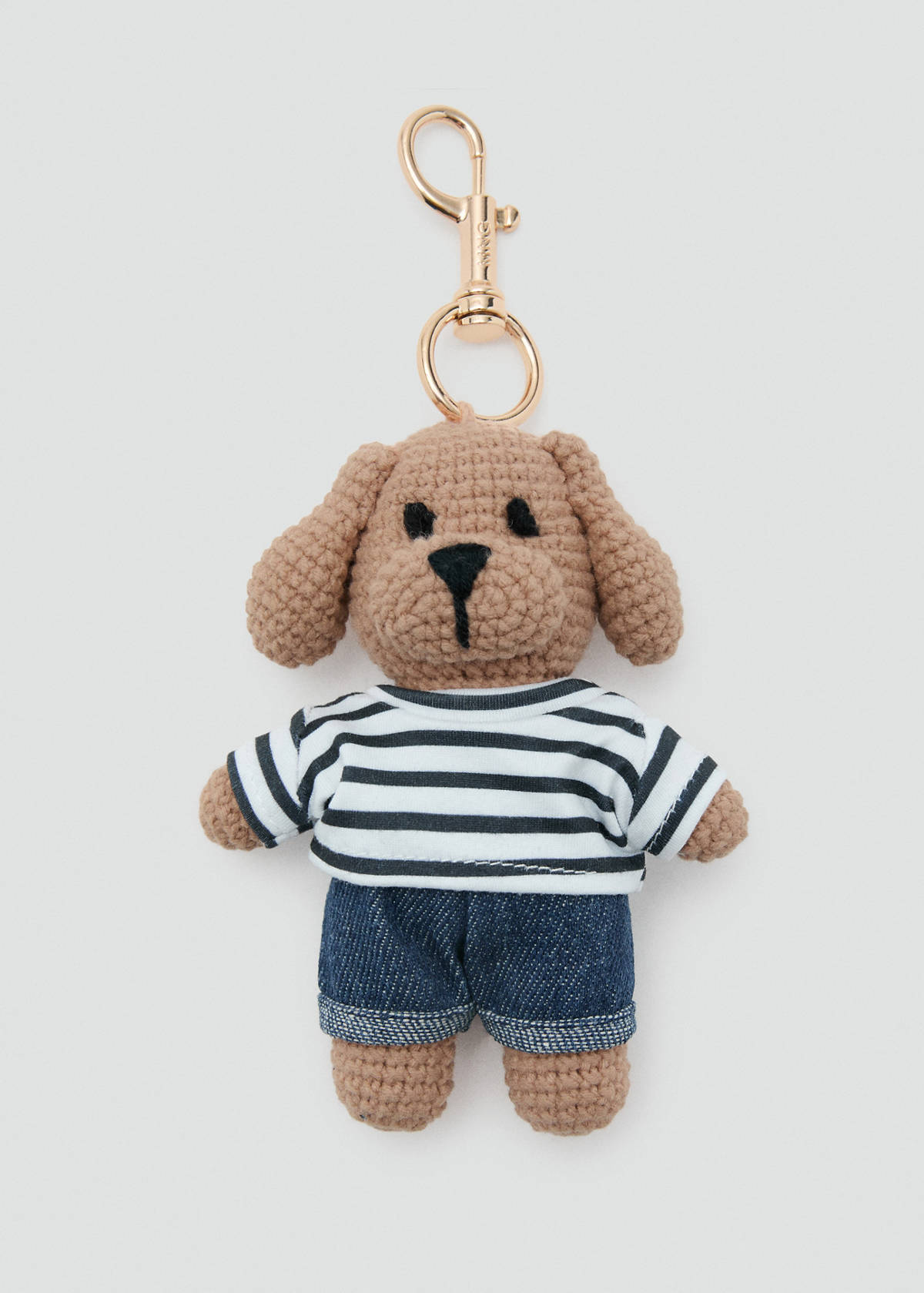 Plush keychain — Beige