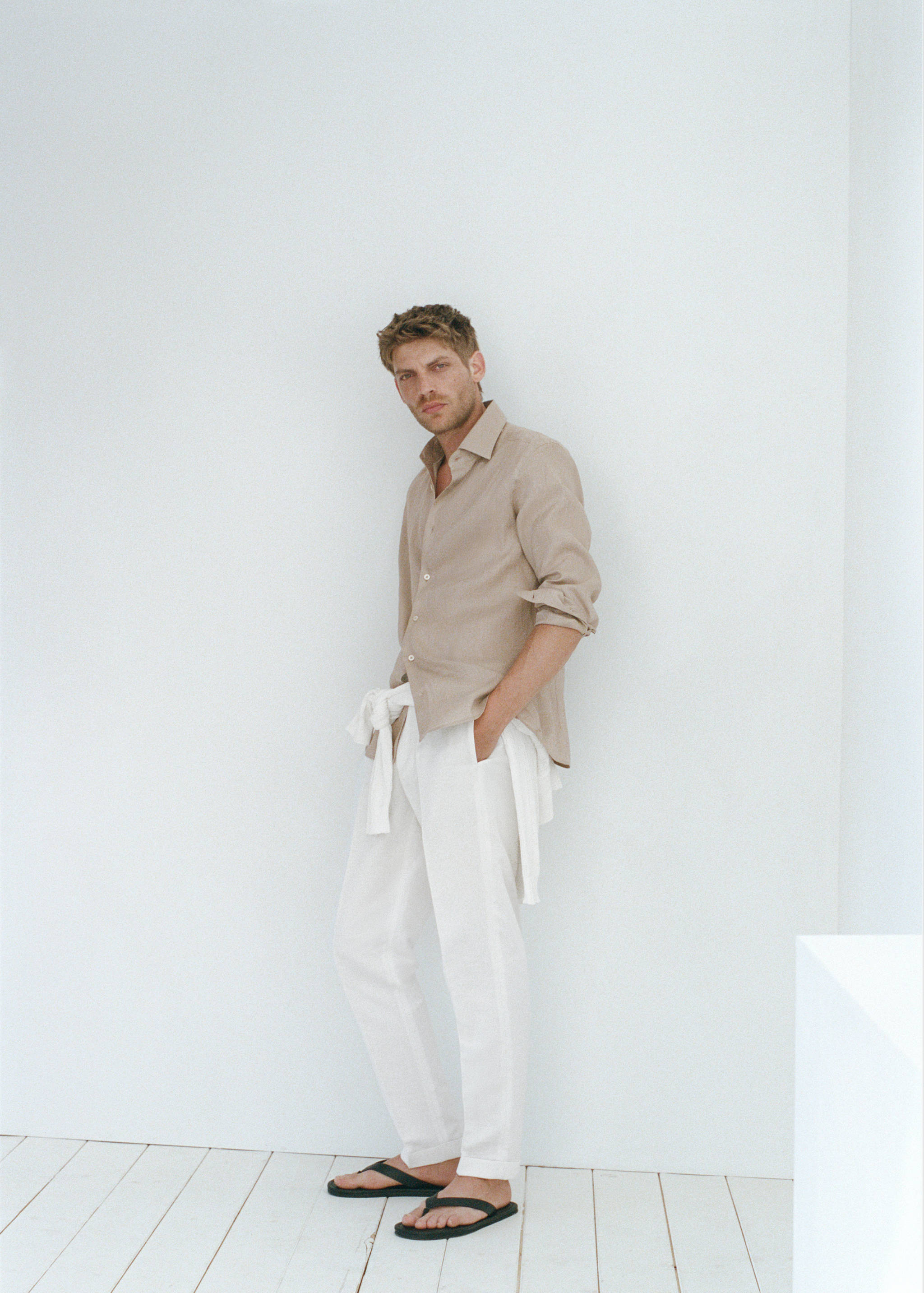 Chemise slim-fit 100 % lin - Détail de l'article 6