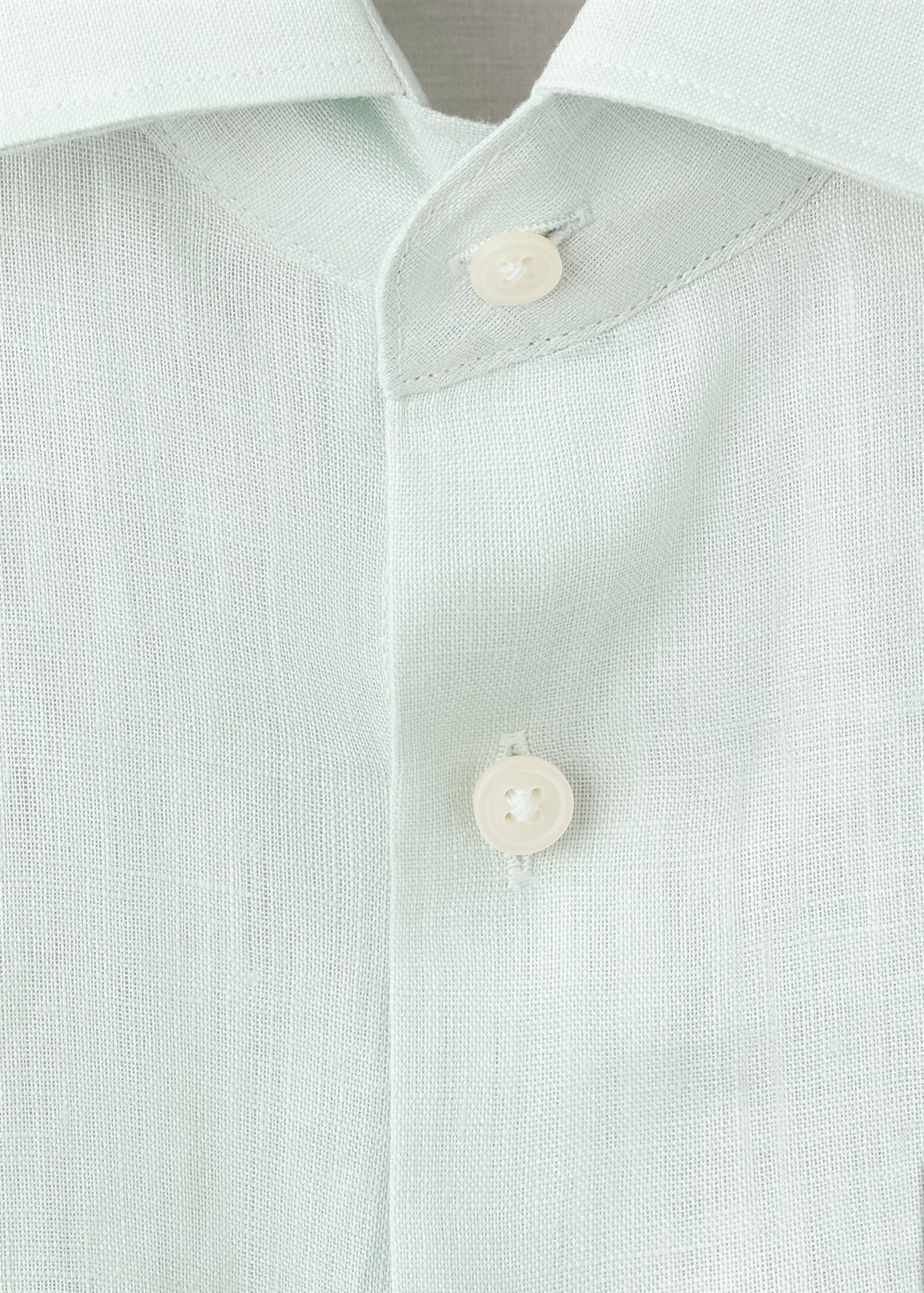 Slim Fit-Hemd aus 100 % Leinen - Detail des Artikels 8