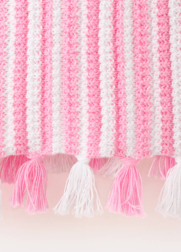 Fringe crochet top — Pink