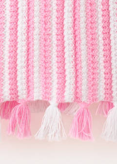 Fringe crochet top — Pink 4
