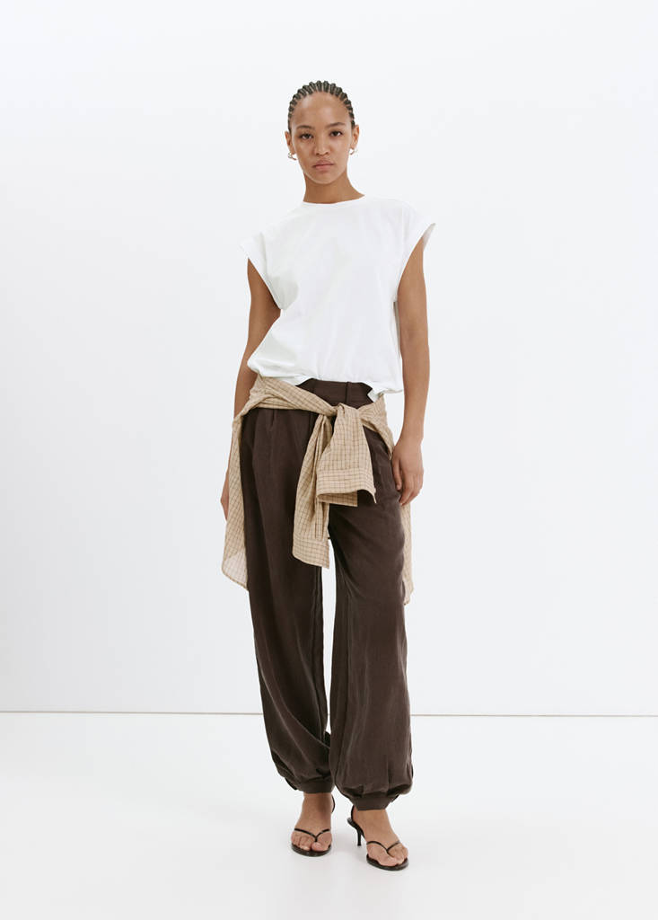 Short-sleeved cotton t-shirt — White