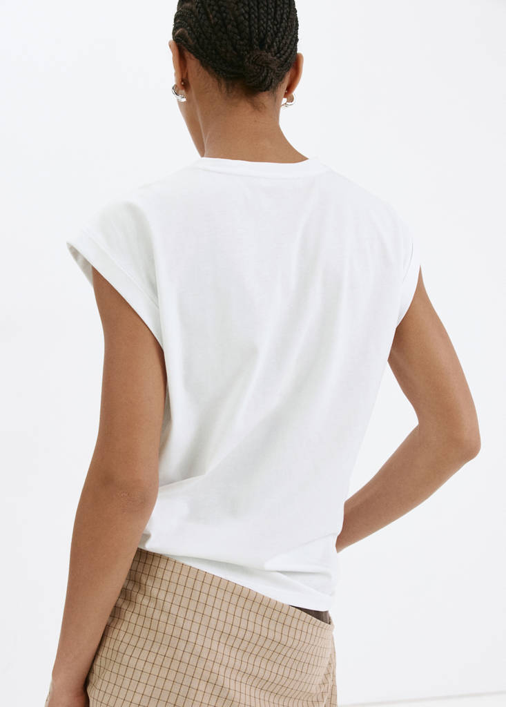 Short-sleeved cotton t-shirt — White