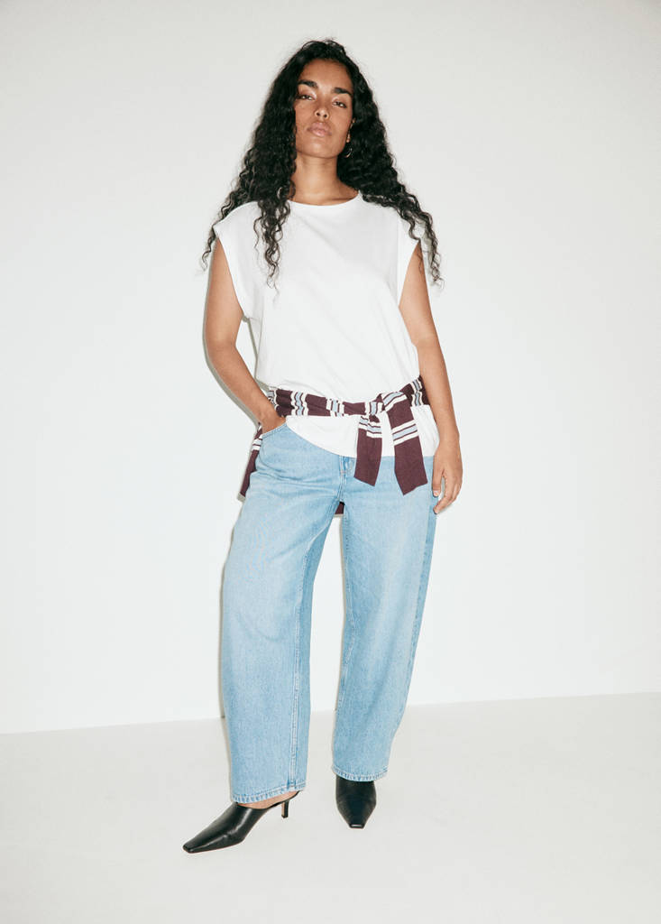 Short-sleeved cotton t-shirt — White