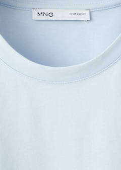 Short-sleeved cotton t-shirt — Sky Blue 6
