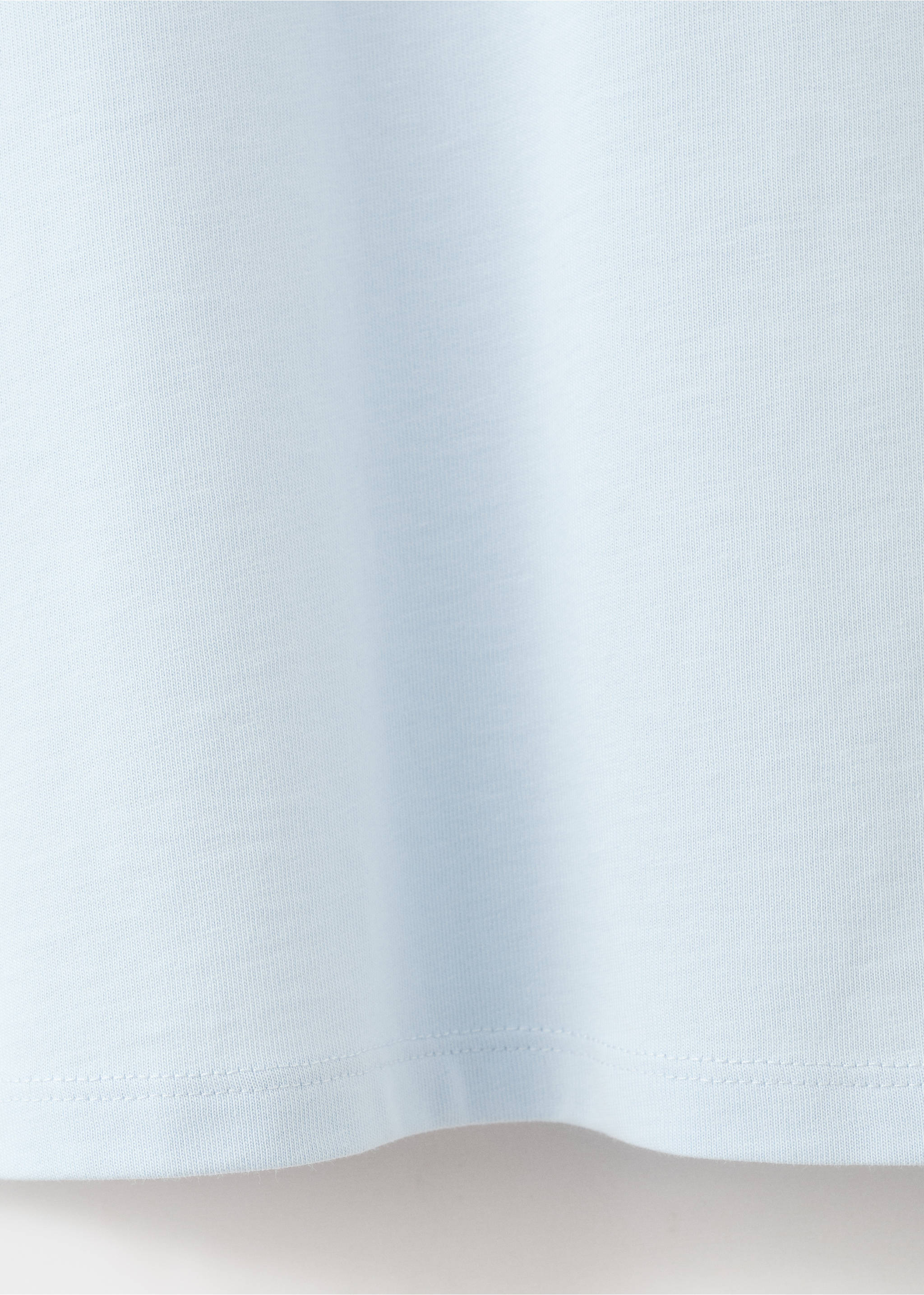 T-shirt coton manches courtes - Détail de l'article 0, Bleu ciel. Ref: 37081425-00.