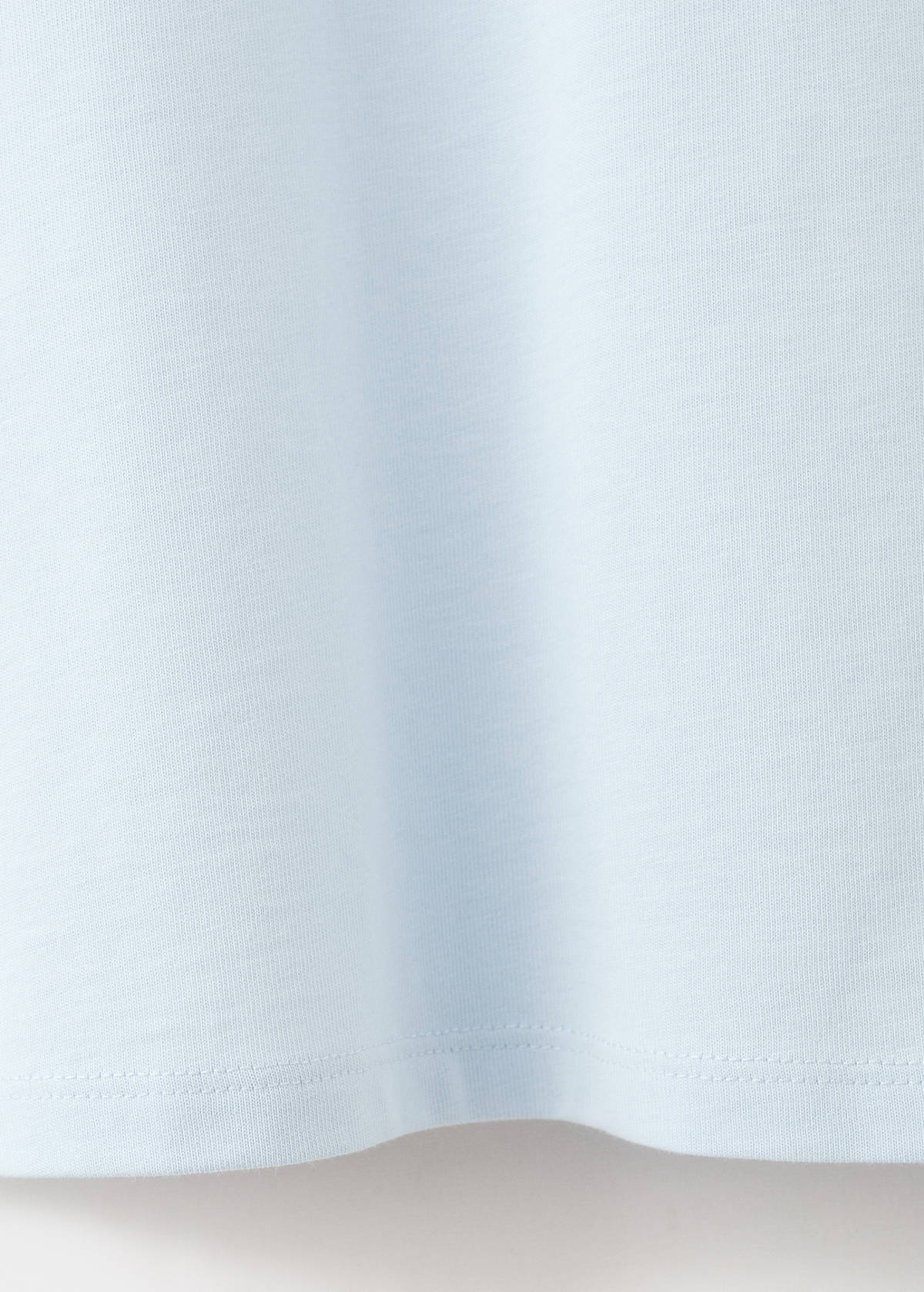 Short-sleeved cotton t-shirt — Sky Blue