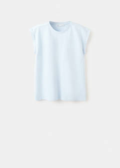Short-sleeved cotton t-shirt — Sky Blue 5