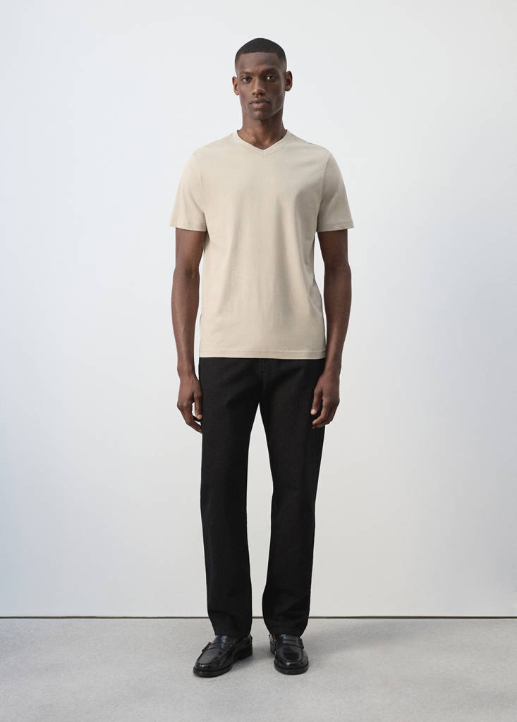 Slim fit T-shirt 180gsm — Sand