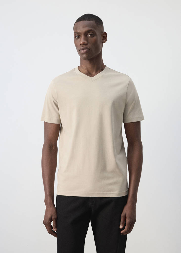Slim fit T-shirt 180gsm — Sand