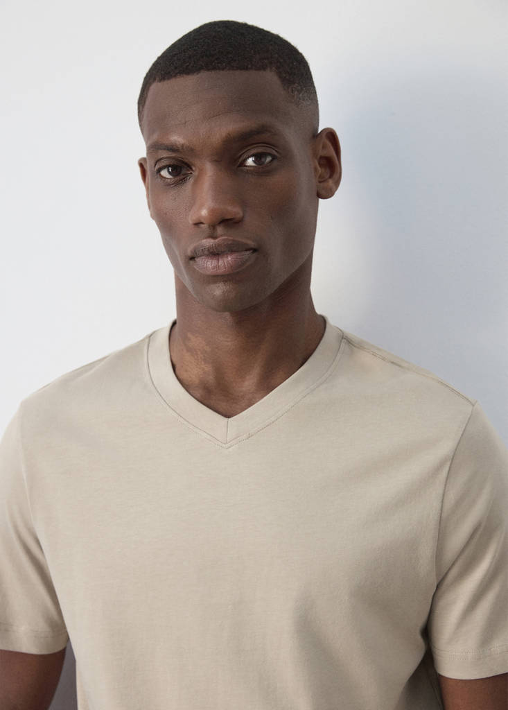 Slim fit T-shirt 180gsm — Sand