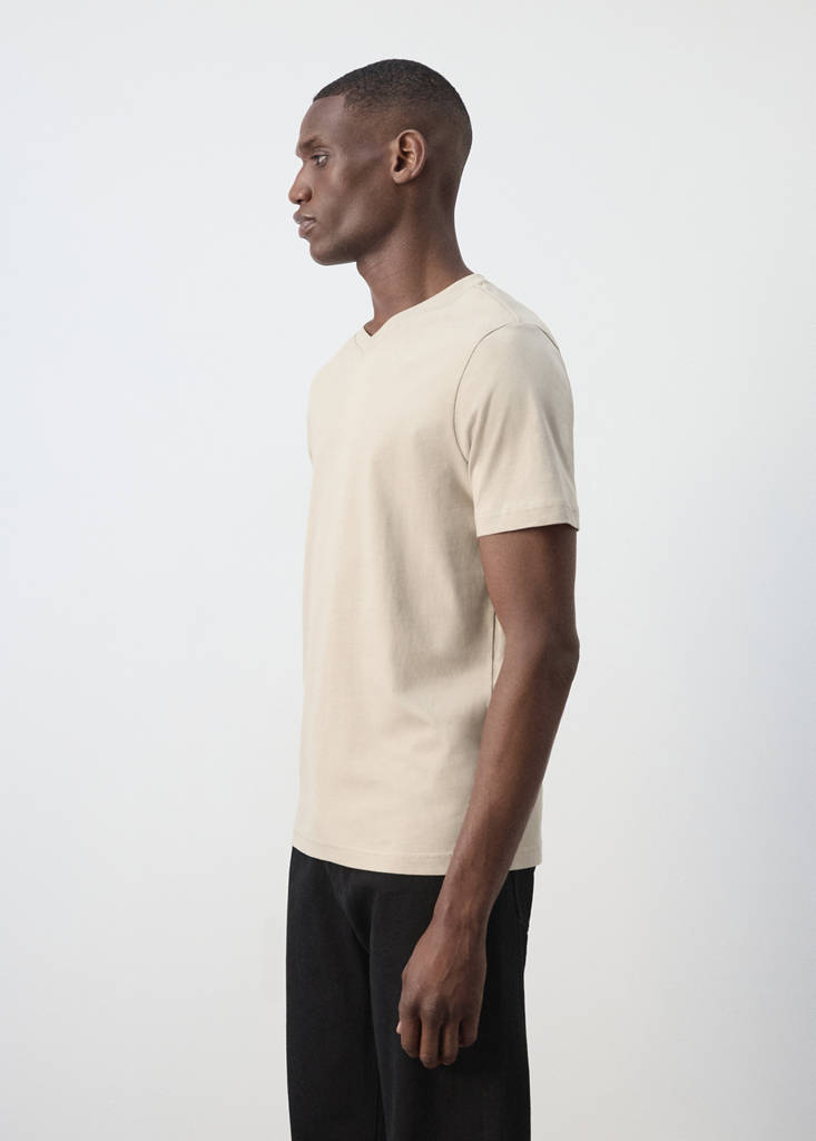 Slim fit T-shirt 180gsm — Sand
