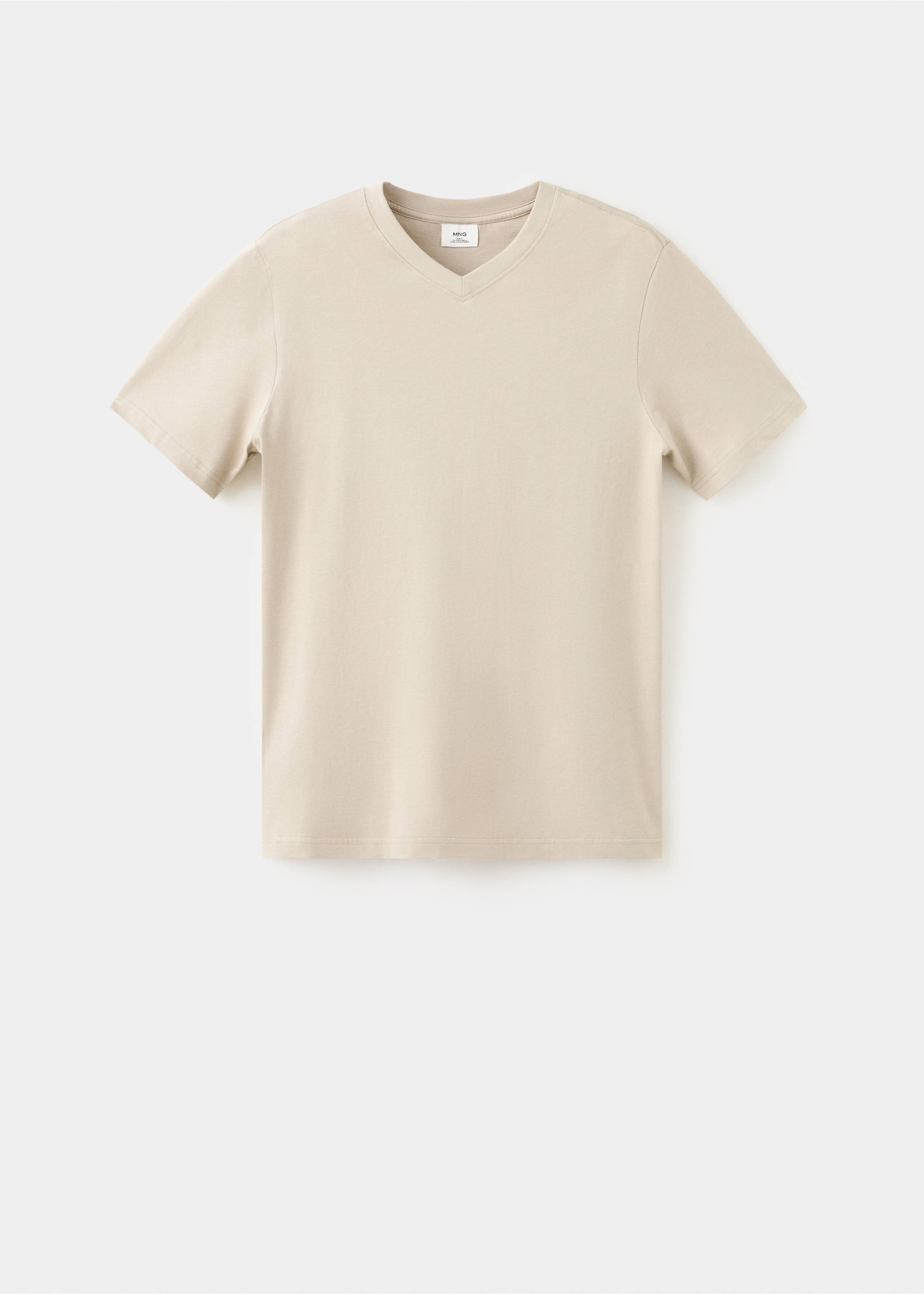 Slim fit T-shirt 180gsm - Article without model, Sand. Ref: 37081426-00.