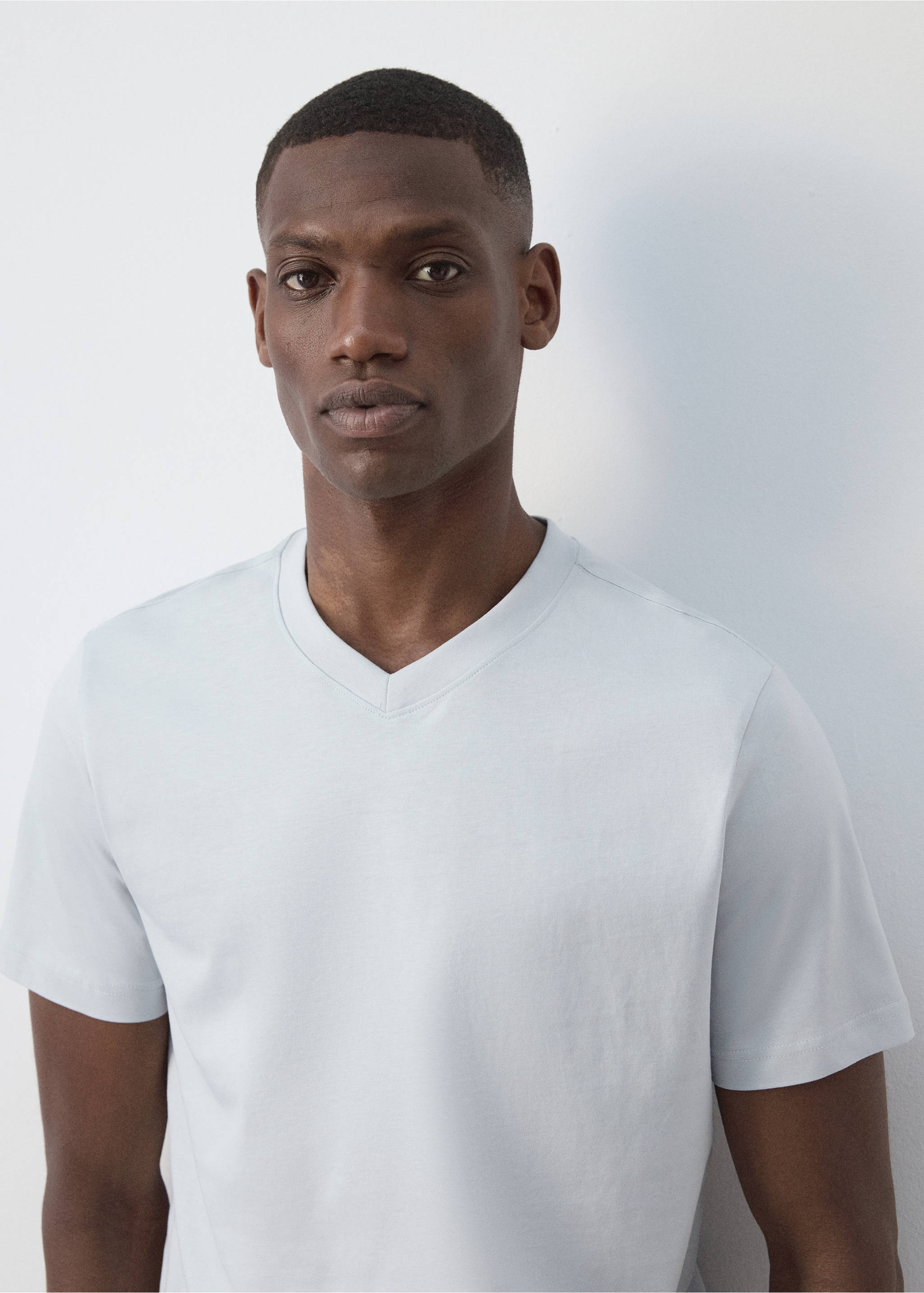 Slim fit T-shirt 180gsm - Details of the article 1, Aqua Green. Ref: 37081426-00.