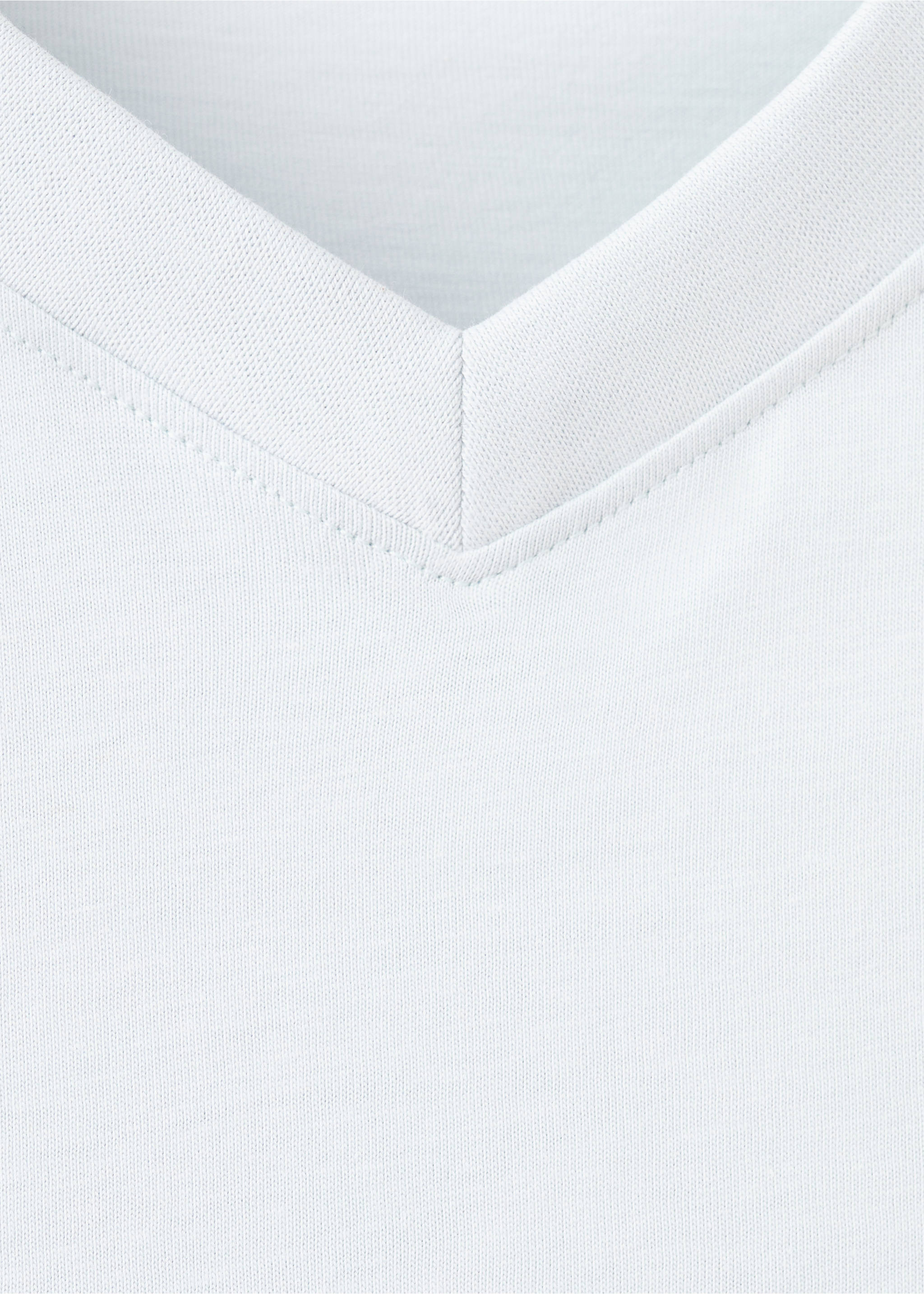 Slim fit T-shirt 180gsm - Details of the article 8, Aqua Green. Ref: 37081426-00.