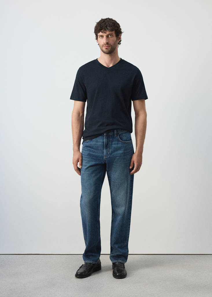 Slim fit T-shirt 180gsm — Navy
