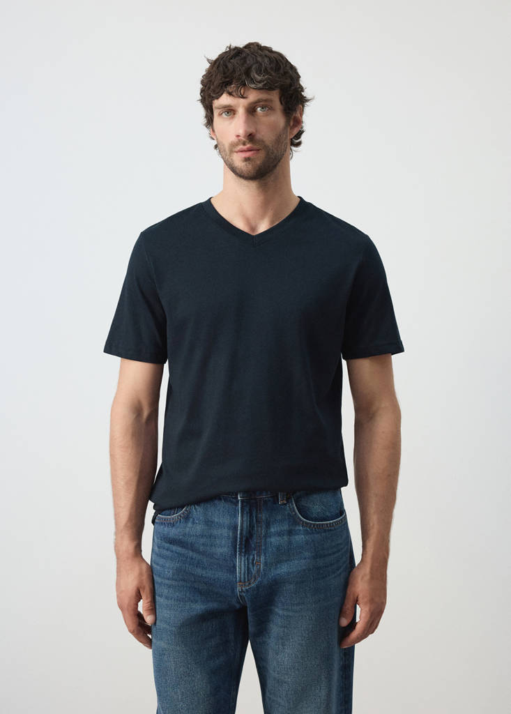 Slim fit T-shirt 180gsm — Navy