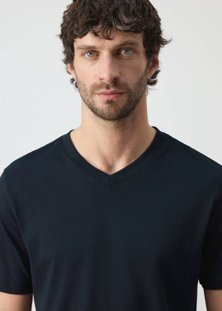 Slim fit T-shirt 180gsm — Navy