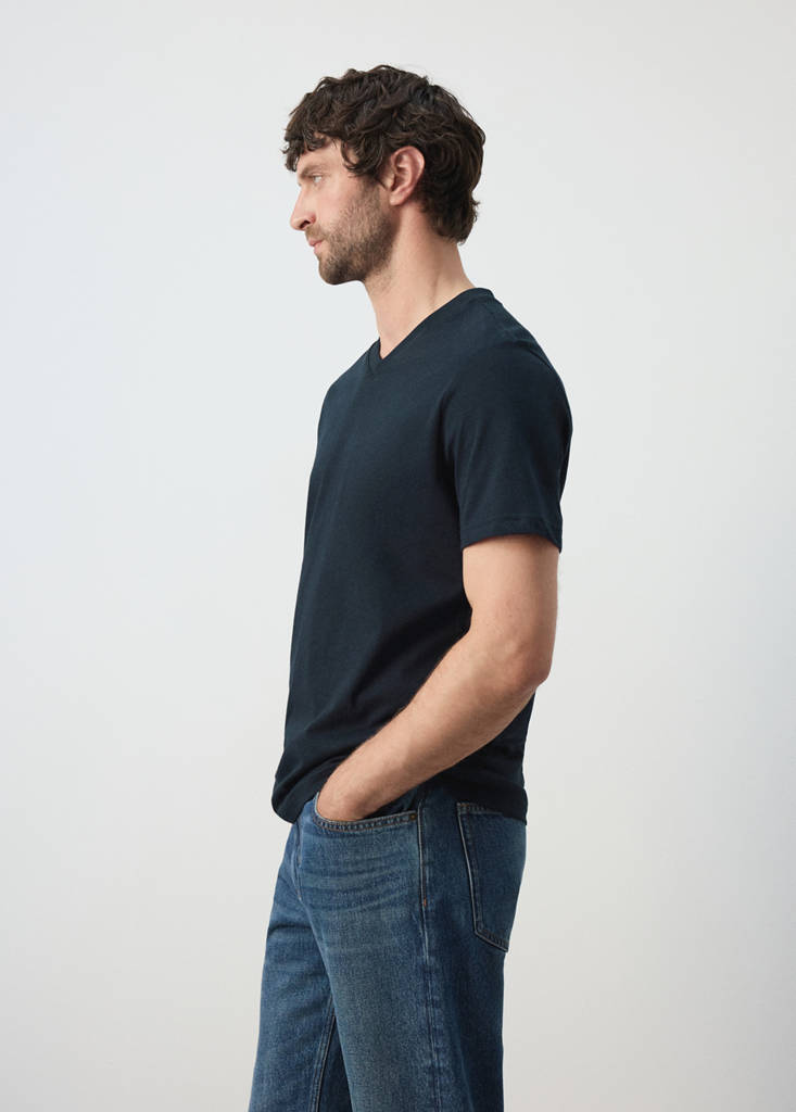Slim fit T-shirt 180gsm — Navy