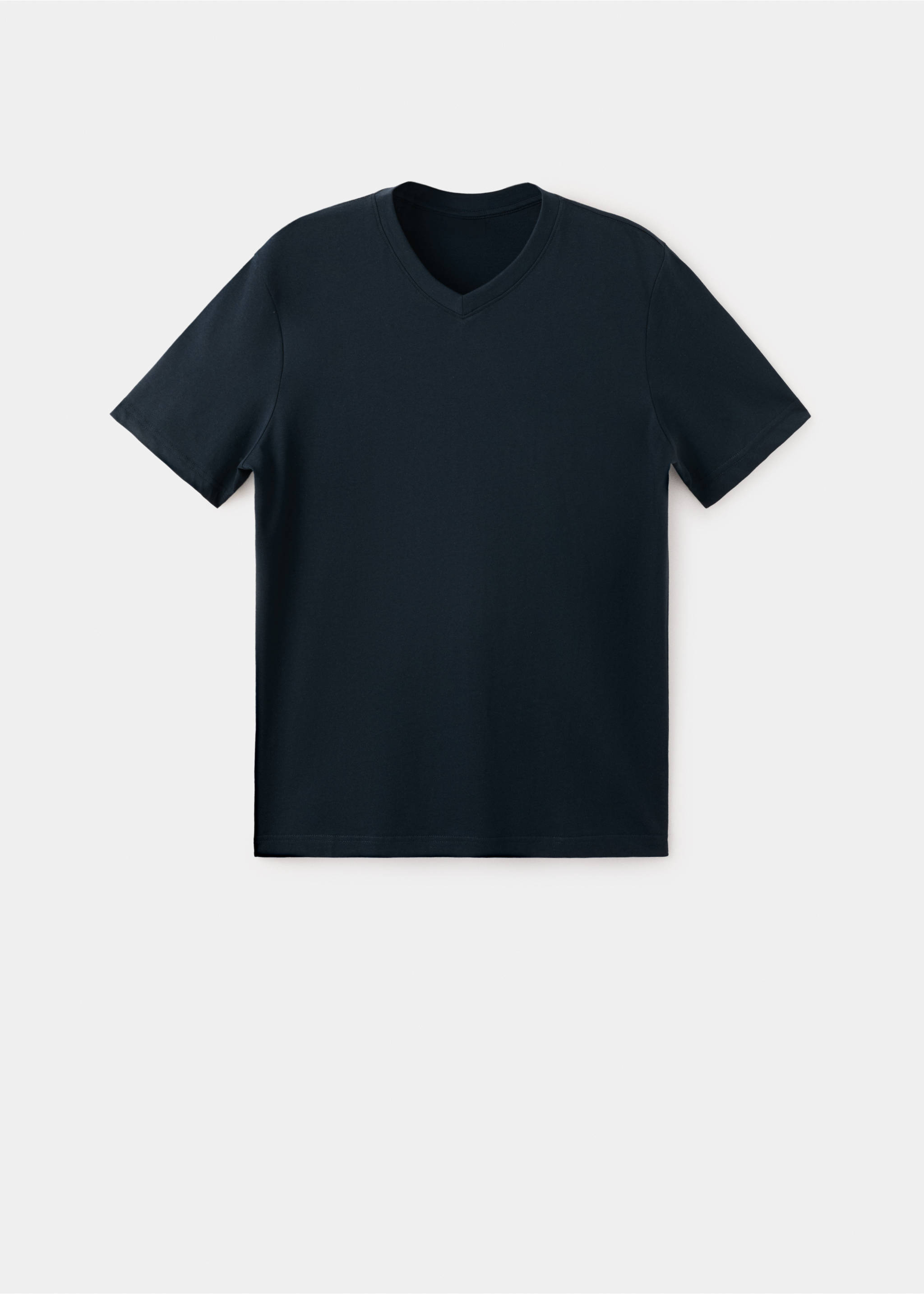 Slim fit T-shirt 180gsm - Article without model, Navy. Ref: 37081426-00.