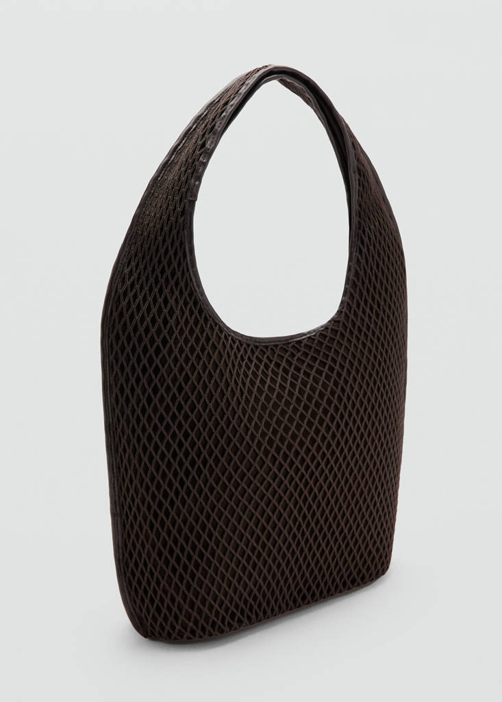 Mesh sack bag — Chocolate