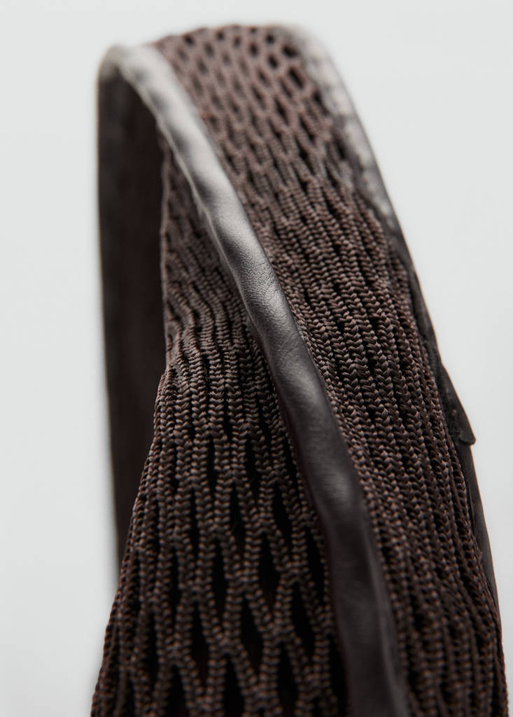 Mesh sack bag — Chocolate