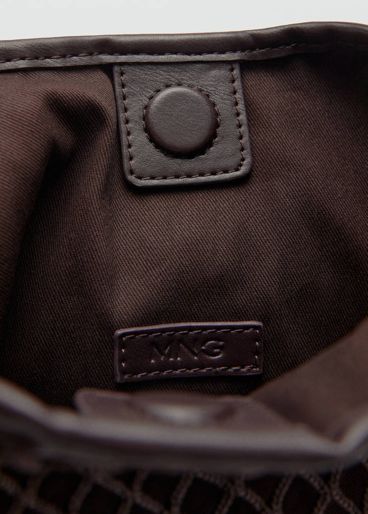 Mesh sack bag — Chocolate