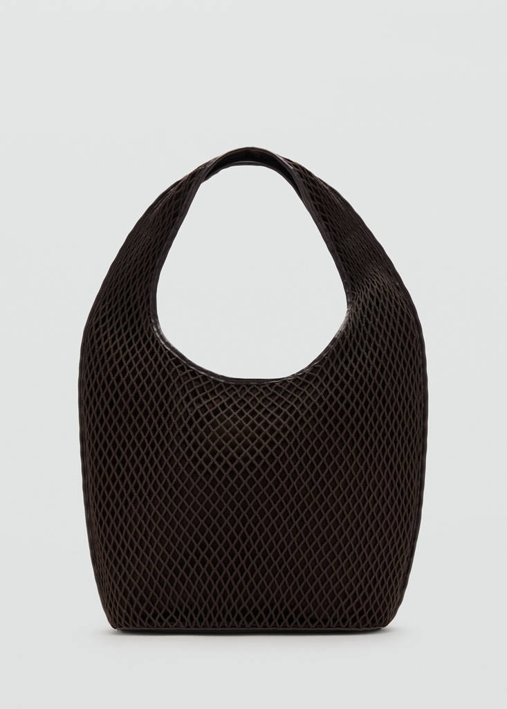 Mesh sack bag — Chocolate