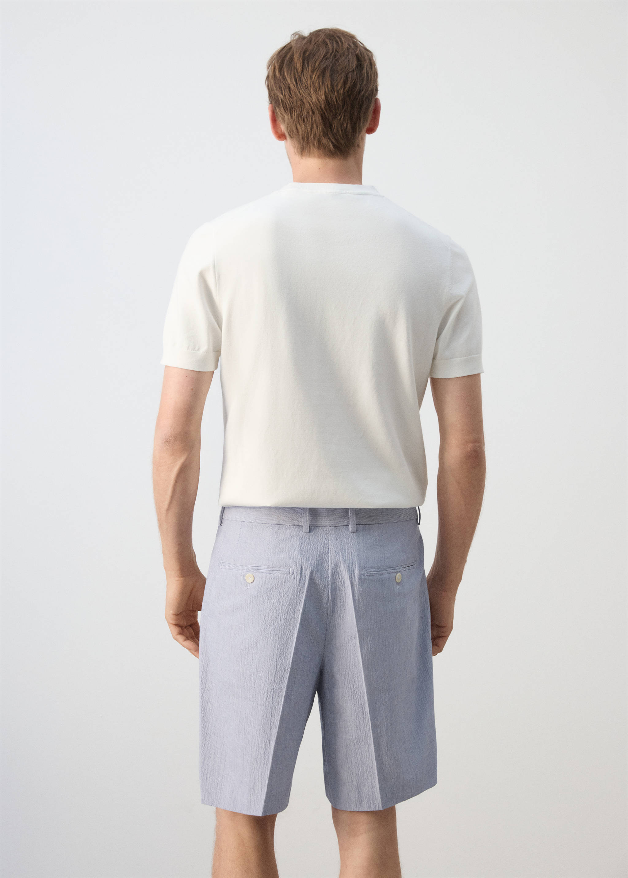 Camiseta punto fino algodón - Reverso del artículo