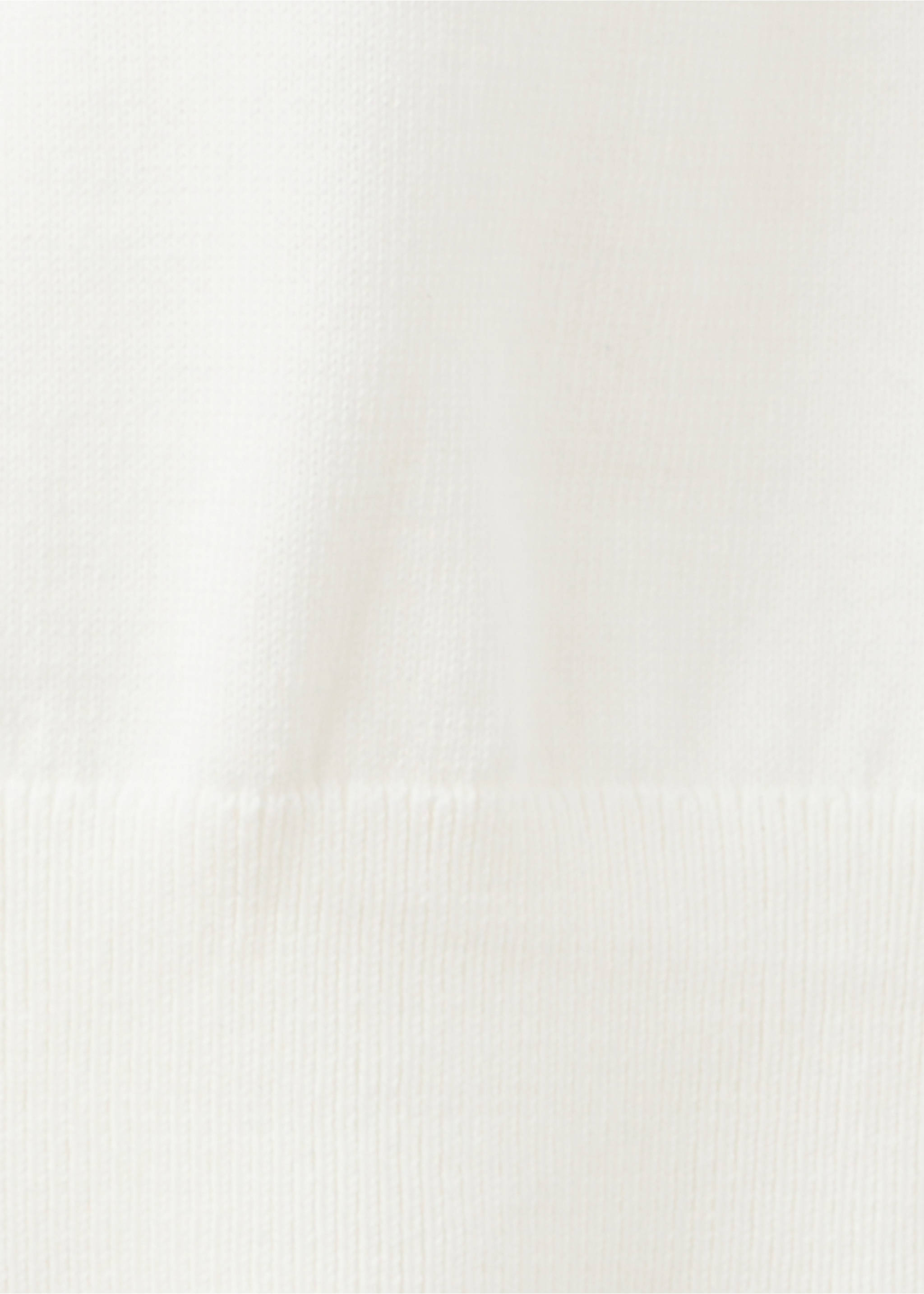 Camiseta punto fino algodón - Detalle del artículo 0, Blanco roto. Ref: 37081435-00.