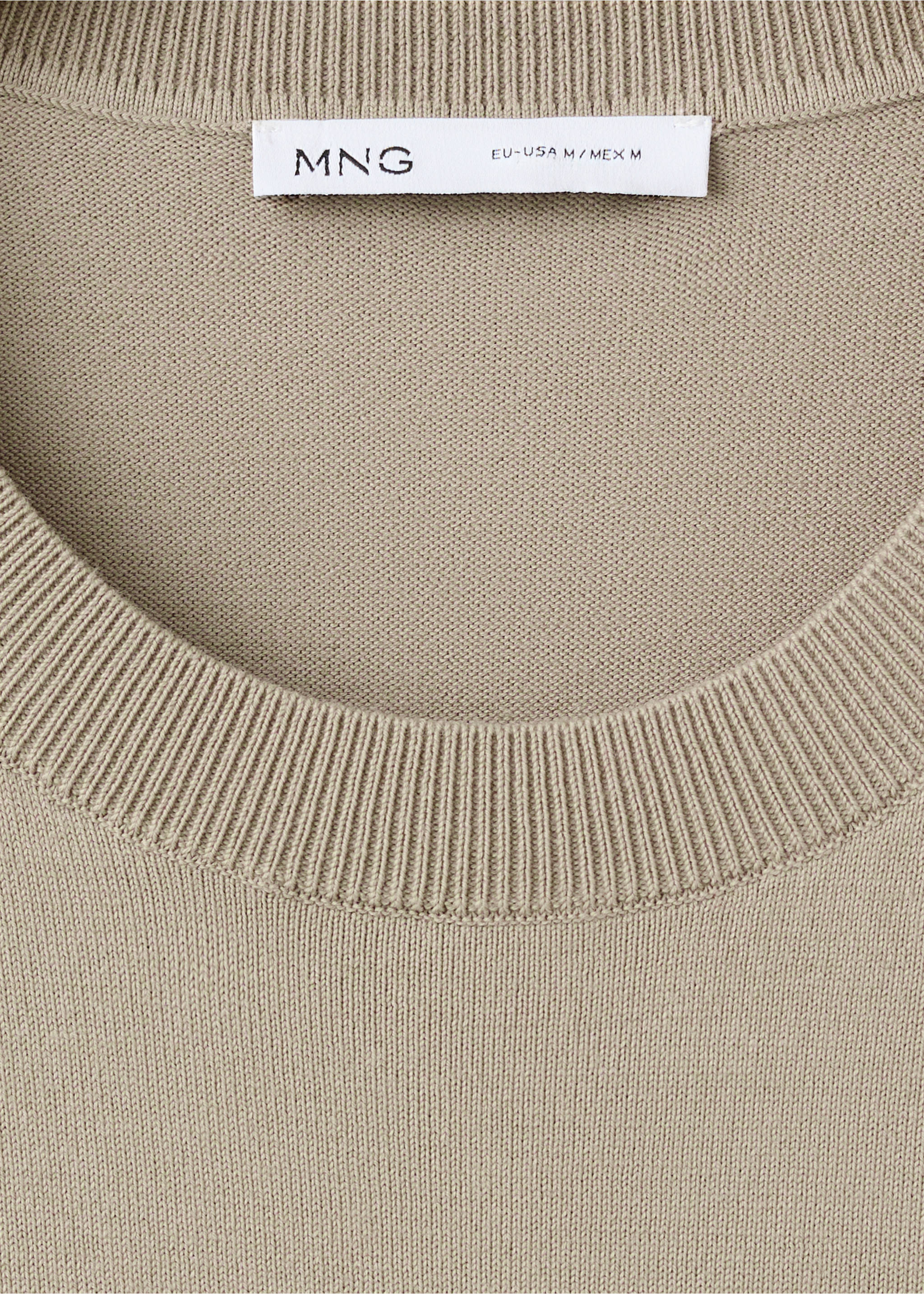 T-shirt maille fine coton - Détail de l'article 0, Sable. Ref: 37081435-00.