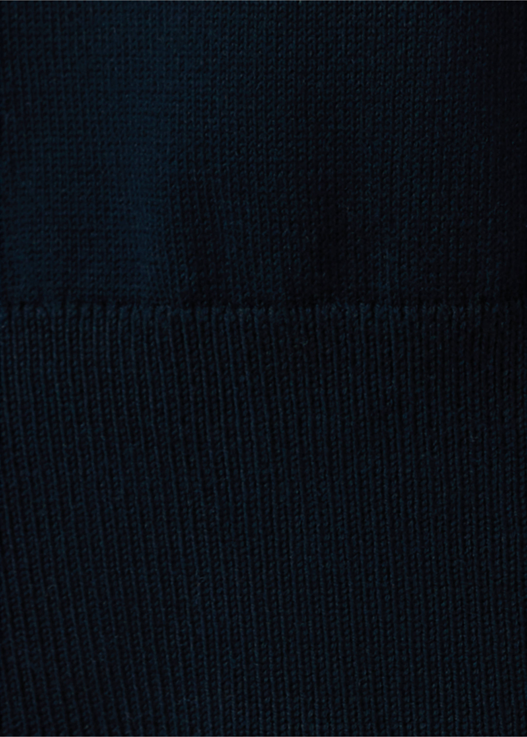 Cotton fine-knit t-shirt - Details of the article 0, Night Blue. Ref: 37081435-00.