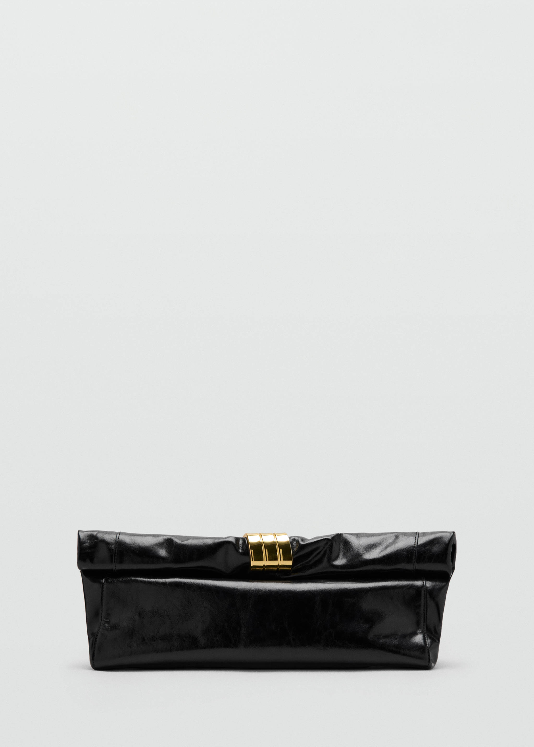 Leather handbag with metal embellishment - Article without model