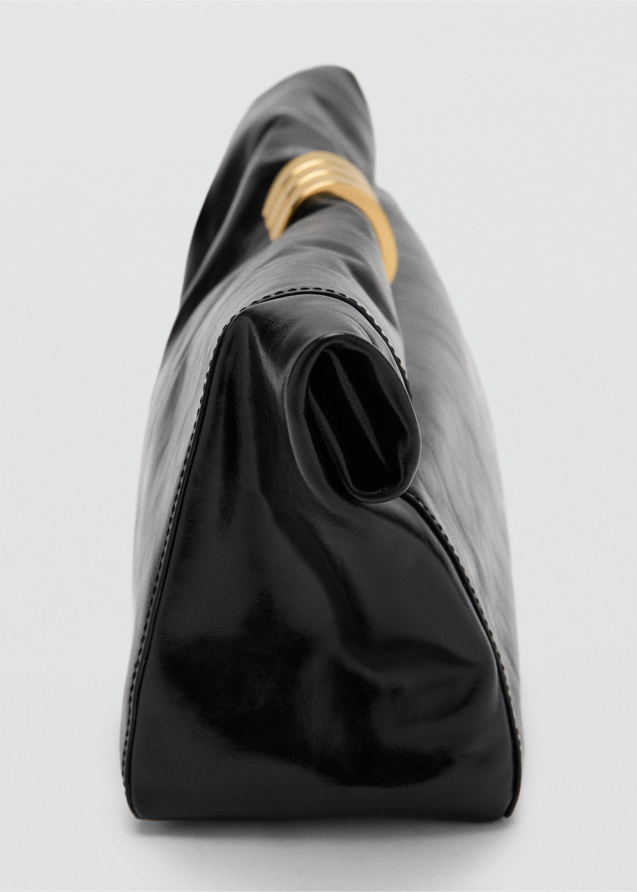 Sac porté main cuir - Détail de l'article 1, Noir. Ref: 37081437-00.